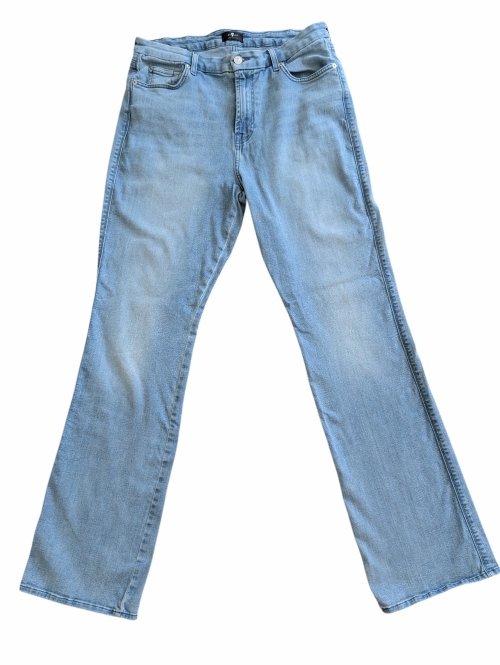 7 For All Mankind Women’s Size 33 Kimmie Bootcut Jeans Stretch Denim 33” Inseam